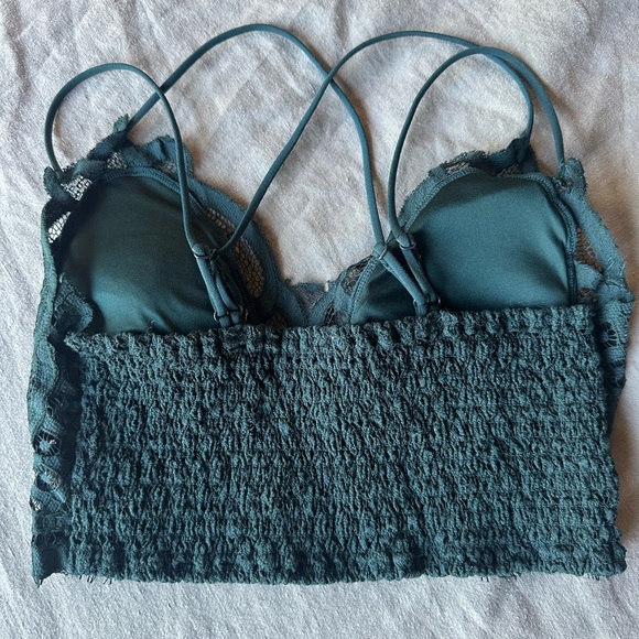 Zanana Dark Green Lace Bralette - Picture 3 of 3